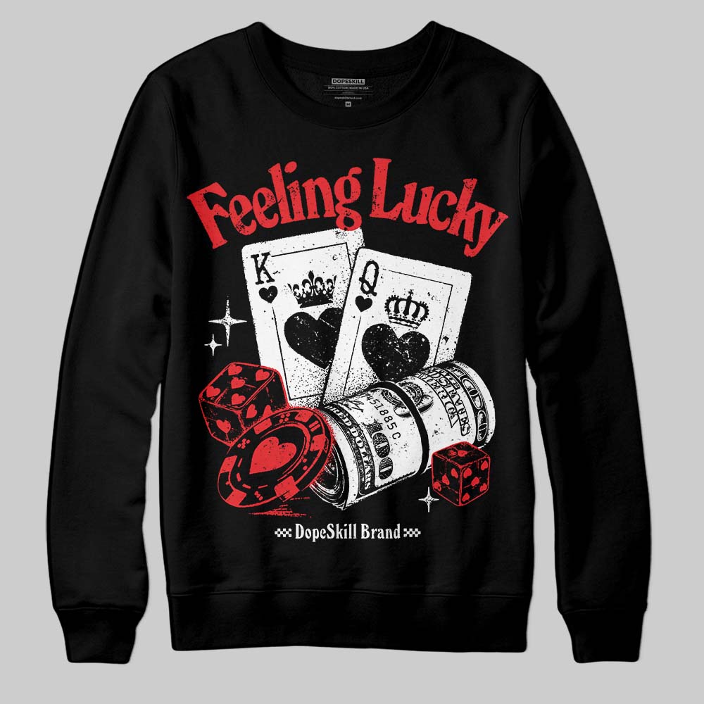 Dunk Low Panda White Black DopeSkill Sweatshirt Feeling Lucky Graphic Streetwear - Black