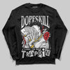 Jordan 4 OG “White Cement” DopeSkill Long Sleeve T-Shirt Sorry I've Been Trappin Graphic Streetwear - Black