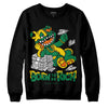 Green Sneakers DopeSkill Sweatshirt Born To Be Rich Graphic Streetwear - Black