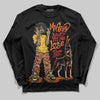 Orange, Black and White Sneakers DopeSkill Long Sleeve T-Shirt My Grind Won't Let Me Lose Graphic Streetwear - Black