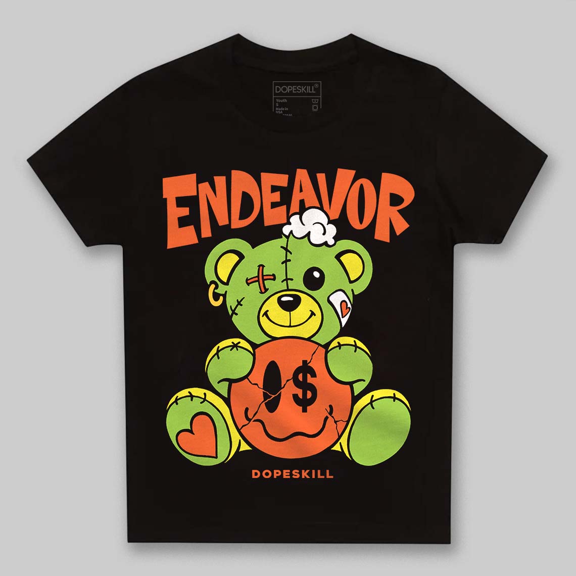 Neon Green Sneakers DopeSkill Toddler Kids T-shirt Endeavor Graphic Streetwear - Black