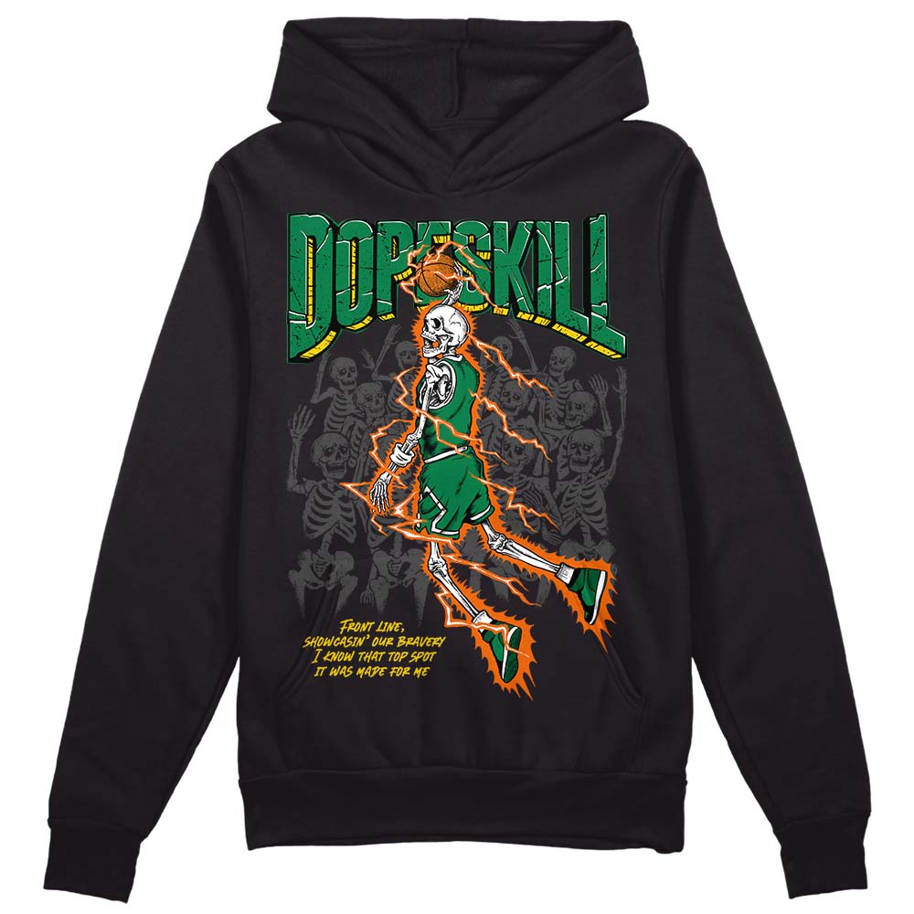 Green Sneakers DopeSkill Hoodie Sweatshirt Thunder Dunk Graphic Streetwear - Black