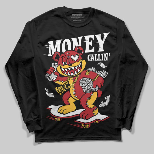 Jordan 14 Golf “Last Shot” DopeSkill Long Sleeve T-Shirt Money Callin' Graphic Streetwear - Black