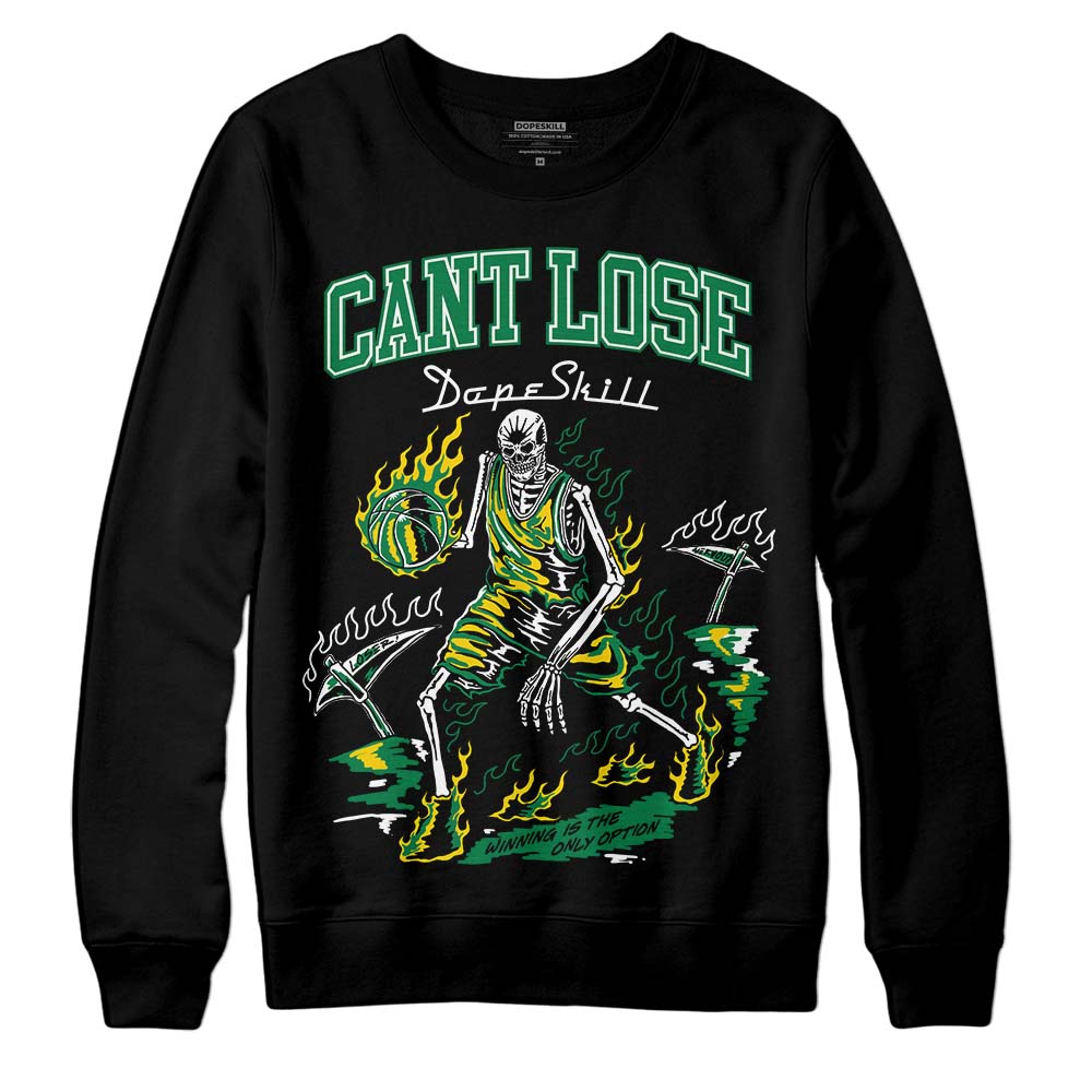 Green Sneakers DopeSkill Sweatshirt Cant Lose Graphic Streetwear - Black