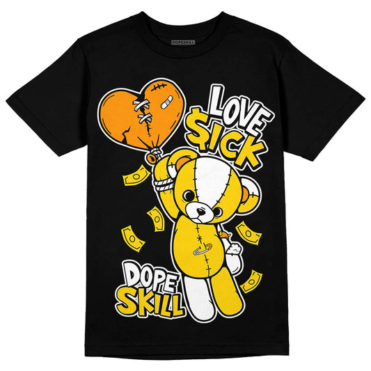 Jordan 6 “Yellow Ochre” DopeSkill T-Shirt Love Sick Graphic Streetwear - Black
