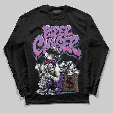 PURPLE Sneakers DopeSkill Long Sleeve T-Shirt Paper Chaser Boy Graphic Streetwear - Black