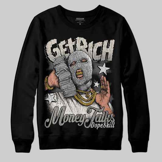 Jordan 3 Retro Pure Money DopeSkill Sweatshirt Get Rich Graphic Streetwear - Black
