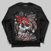 Jordan 40 “Dusty Rose” DopeSkill Long Sleeve T-Shirt Drip Season Graphic Streetwear - Black