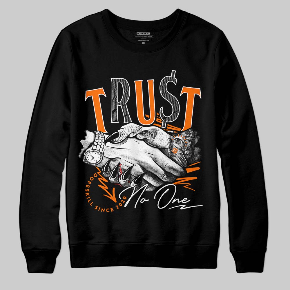 Dunk Low 'Magma Orange DopeSkill Sweatshirt Trust No One Graphic Streetwear - black