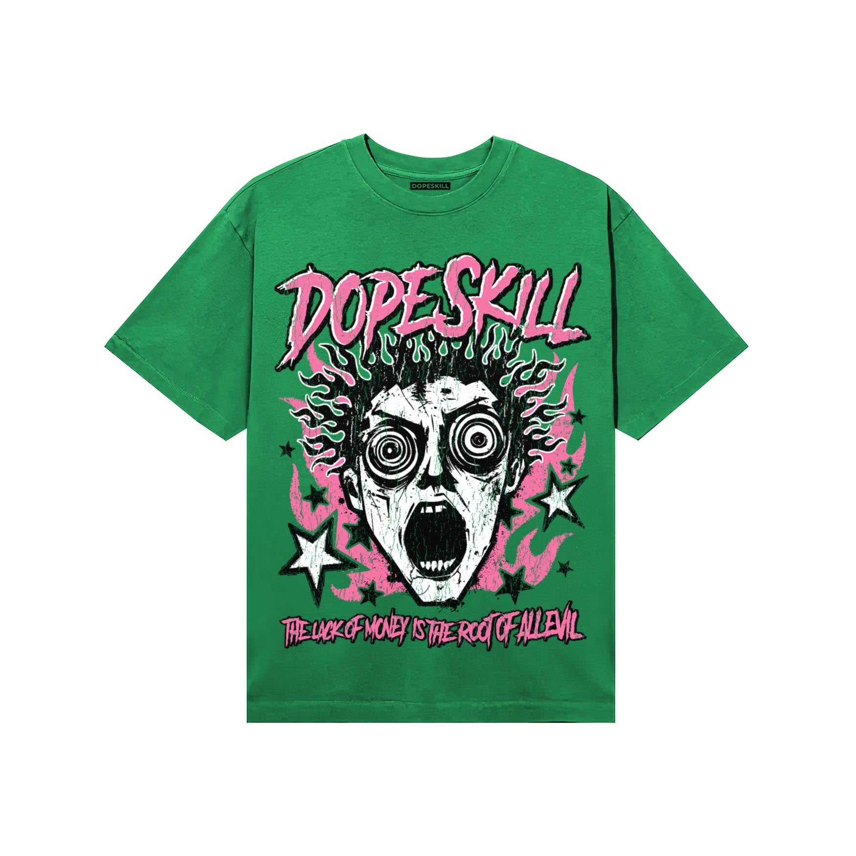 Green Sneakers DopeSkill T-Shirt Root of Evil Graphic Streetwear - Irish Green