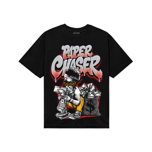 Grey Sneakers DopeSkill T-Shirt Paper Chaser Boy Graphic Streetwear - Black