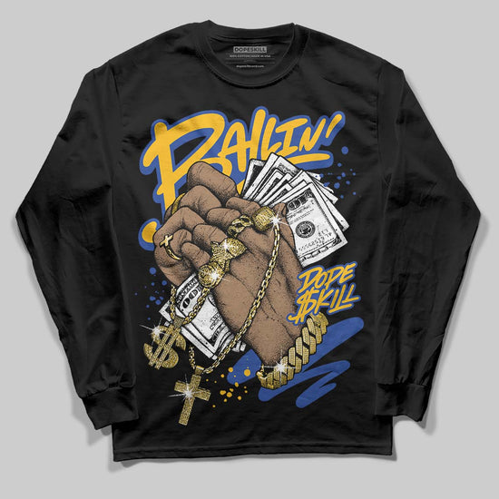 Royal Blue Sneakers DopeSkill Long Sleeve T-Shirt Always Ballin' Graphic Streetwear - black