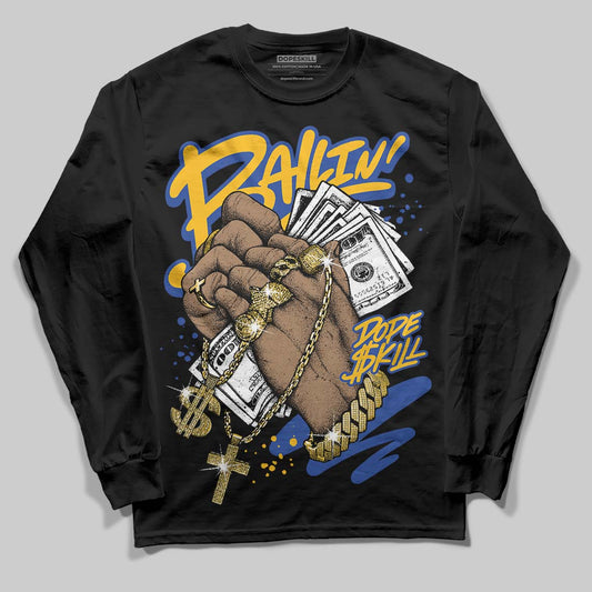 Royal Blue Sneakers DopeSkill Long Sleeve T-Shirt Always Ballin' Graphic Streetwear - black