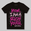 Pink Sneakers DopeSkill Toddler Kids T-shirt Mom, I Am A Rich Youth Graphic Streetwear - Black
