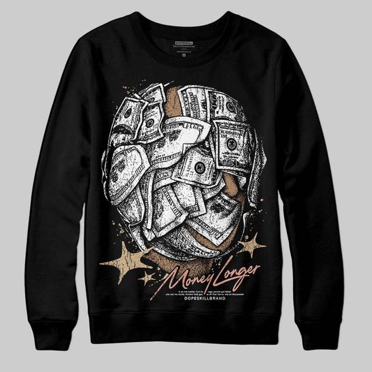 TAN Sneakers DopeSkill Sweatshirt Money Longer Graphic Streetwear - Black