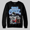 University Blue Sneakers DopeSkill Sweatshirt Paper Chaser Boy Graphic Streetwear - Black