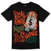 Dunk Low Team Dark Green Orange DopeSkill T-Shirt Real Ones Move In Silence Graphic Streetwear - Black