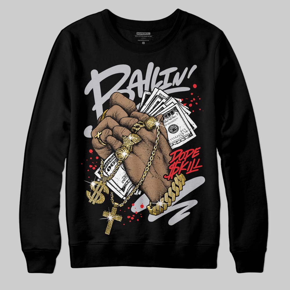 Grey Sneakers DopeSkill Sweatshirt Always Ballin' Graphic Streetwear - Black