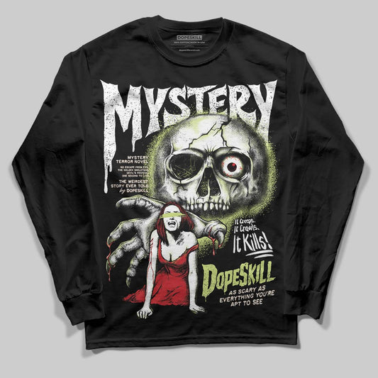 Jordan 5 “Luminous Green” DopeSkill Long Sleeve T-Shirt Mystery Ghostly Grasp Graphic Streetwear - Black