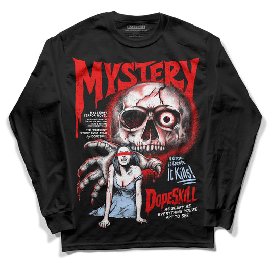 Jordan 11 Retro Cherry DopeSkill Long Sleeve T-Shirt Mystery Ghostly Grasp Graphic Streetwear - Black