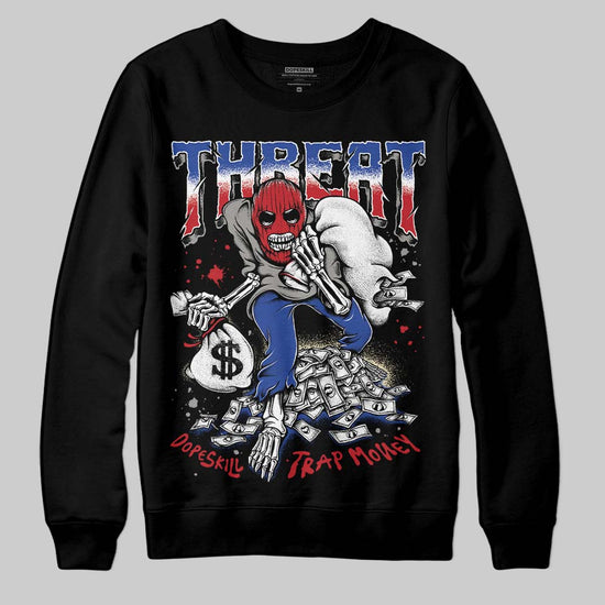 Jordan 4 “Rare Air” DopeSkill Sweatshirt Threat Graphic Streetwear - Black