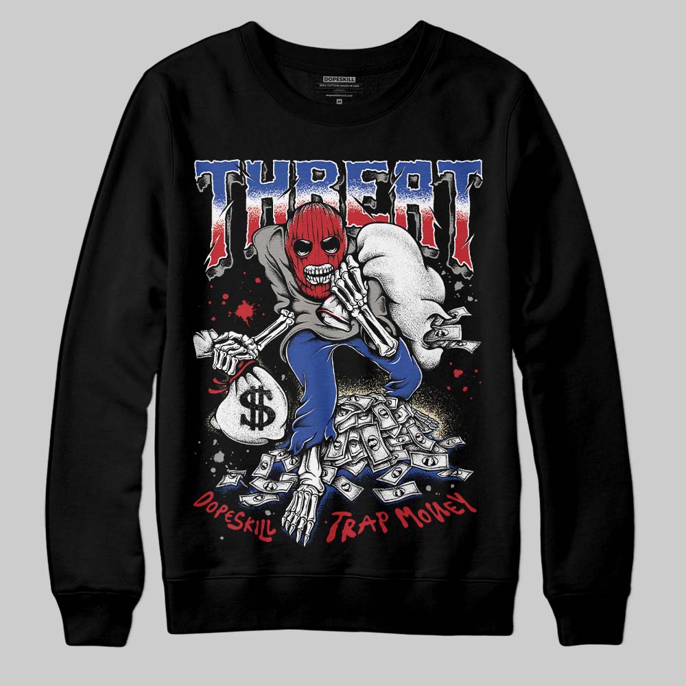 Jordan 4 “Rare Air” DopeSkill Sweatshirt Threat Graphic Streetwear - Black