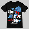 Jordan Retro 12 Blueberry DopeSkill T-Shirt You’re Lost Without Me Graphic Streetwear - Black
