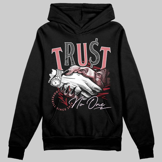 Valentine's Day Collection DopeSkill Hoodie Sweatshirt Trust No One Graphic Streetwear - Black