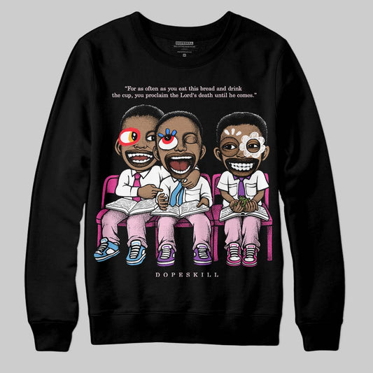 Dunk Low GS 'Triple Pink' DopeSkill Sweatshirt First Sunday Graphic Streetwear - Black