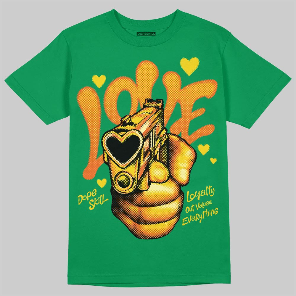 Green Sneakers DopeSkill T-Shirt Love Shot Graphic Streetwear - Irish Green