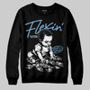 University Blue Sneakers DopeSkill Sweatshirt Flexin' Graphic Streetwear - Black