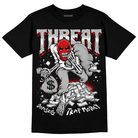 Dunk Low Panda White Black DopeSkill T-Shirt Threat Graphic Streetwear - Black