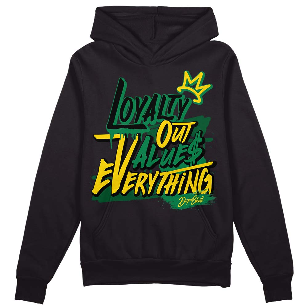 Green Sneakers DopeSkill Hoodie Sweatshirt LOVE Graphic Streetwear - Black