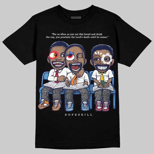Jordan 3 "Midnight Navy" DopeSkill T-Shirt First Sunday Graphic Streetwear - Black