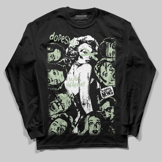 Jordan 4 WMNS “Seafoam” (2025) DopeSkill Long Sleeve T-Shirt Built Different Graphic Streetwear - black