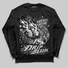 Dunk Low Panda White Black DopeSkill Long Sleeve T-Shirt Drip Season Graphic Streetwear - Black