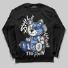 Jordan 1 Low Travis Scott x Fragment DopeSkill Long Sleeve T-Shirt Smile Through The Pain Graphic Streetwear - Black