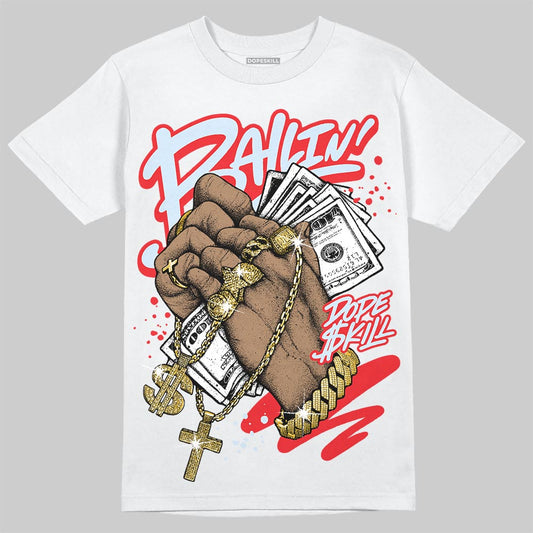 Jordan 11 Retro Cherry DopeSkill T-Shirt Always Ballin' Graphic Streetwear - White