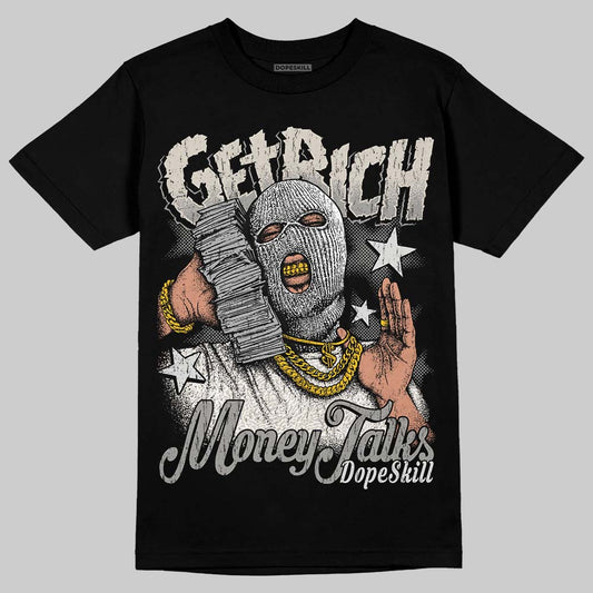 Jordan 3 Retro Pure Money DopeSkill T-Shirt Get Rich Graphic Streetwear - Black