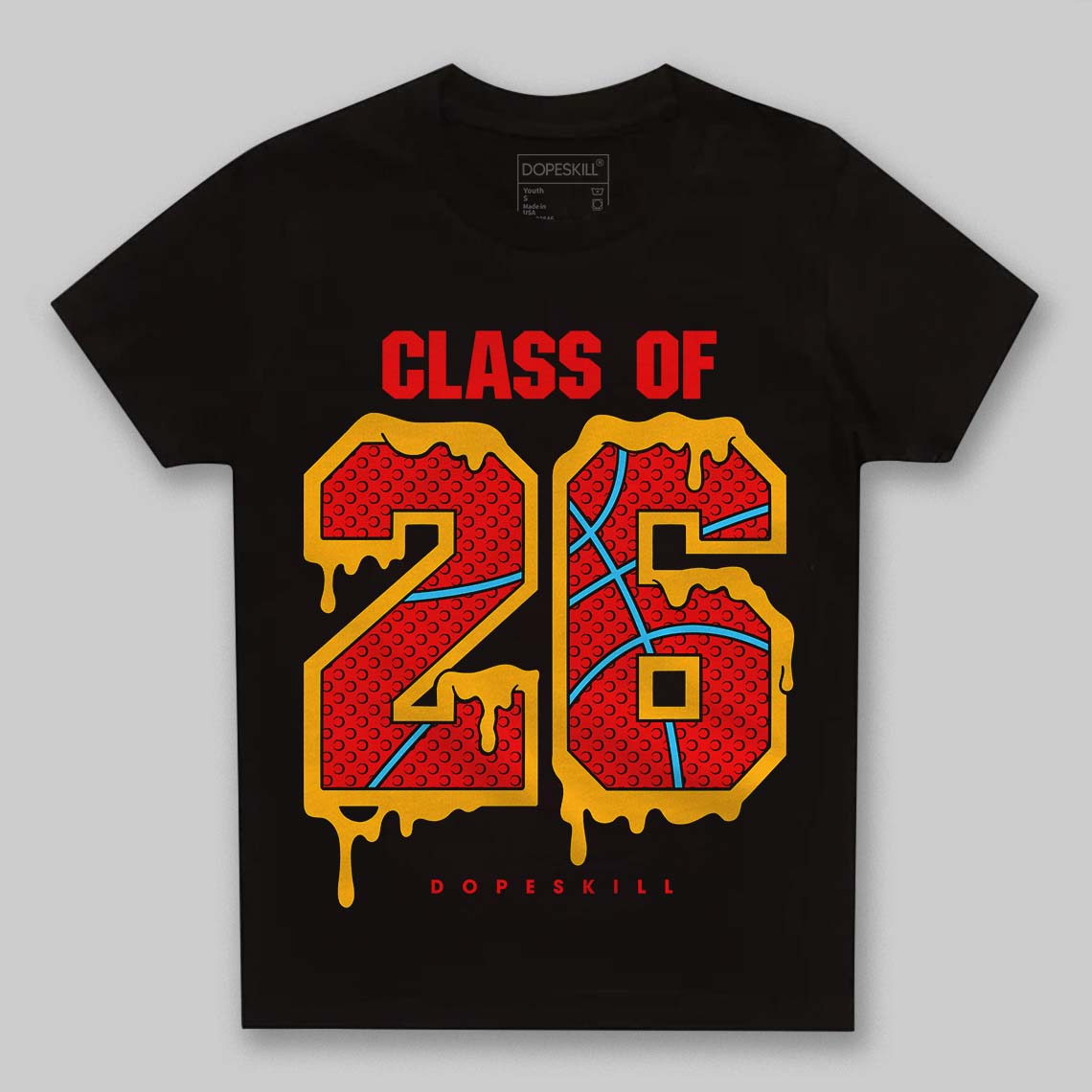 Red Sneakers DopeSkill Toddler Kids T-shirt 26 Drip Graphic Streetwear - Black