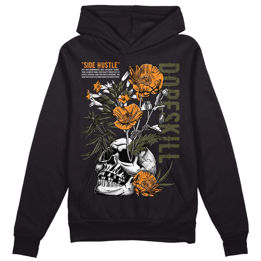 Jordan 5 "Olive" DopeSkill Hoodie Sweatshirt Side Hustle Graphic Streetwear - Black