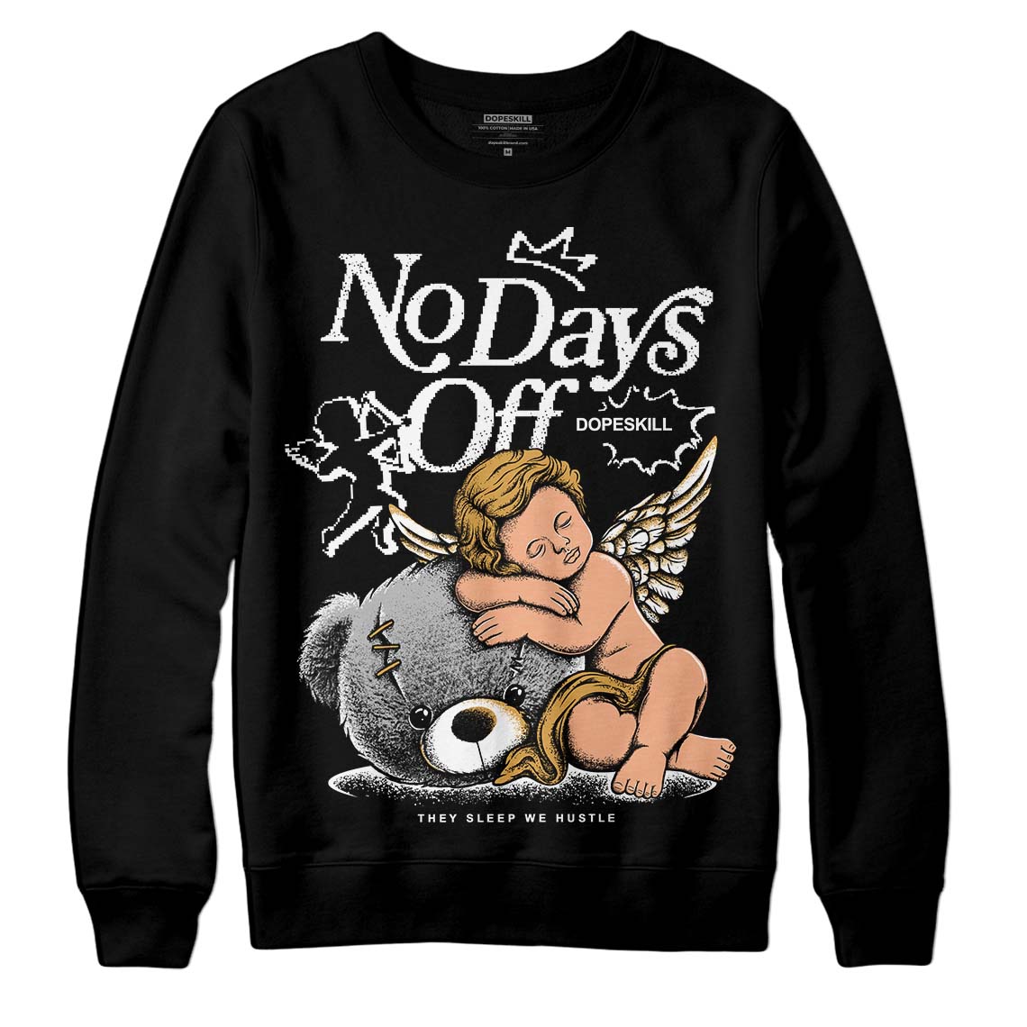 Jordan 11 "Gratitude" DopeSkill Sweatshirt New No Days Off Graphic Streetwear - Black