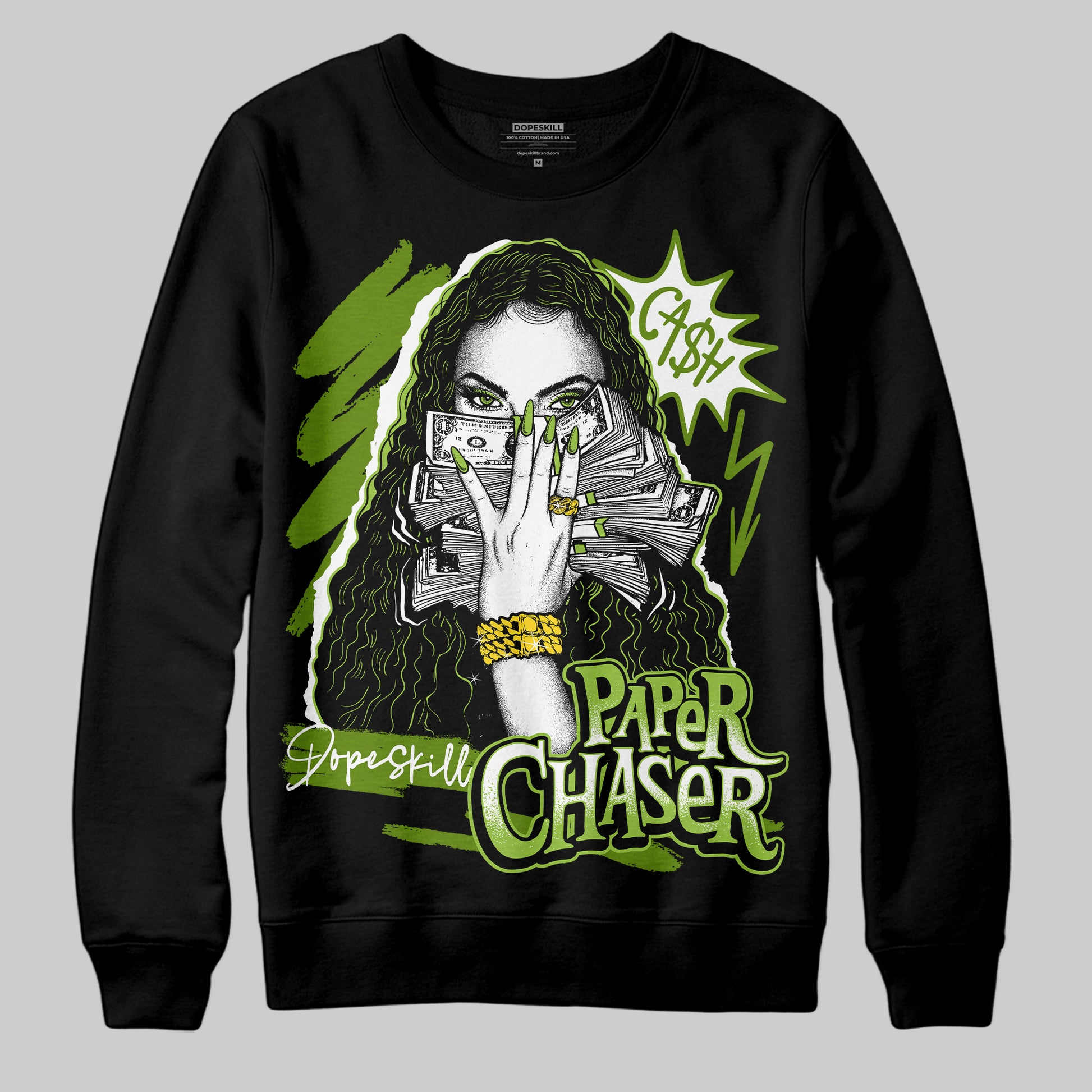 Dunk Low 'Chlorophyll' DopeSkill Sweatshirt NPC Graphic Streetwear - Black