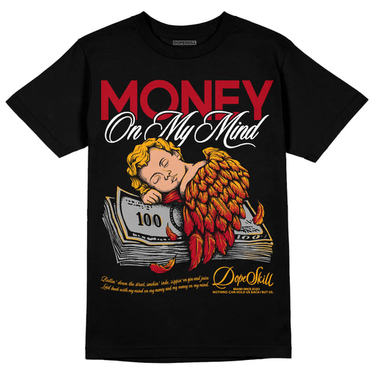 Jordan 7 Citrus DopeSkill T-Shirt MOMM Graphic Streetwear - Black