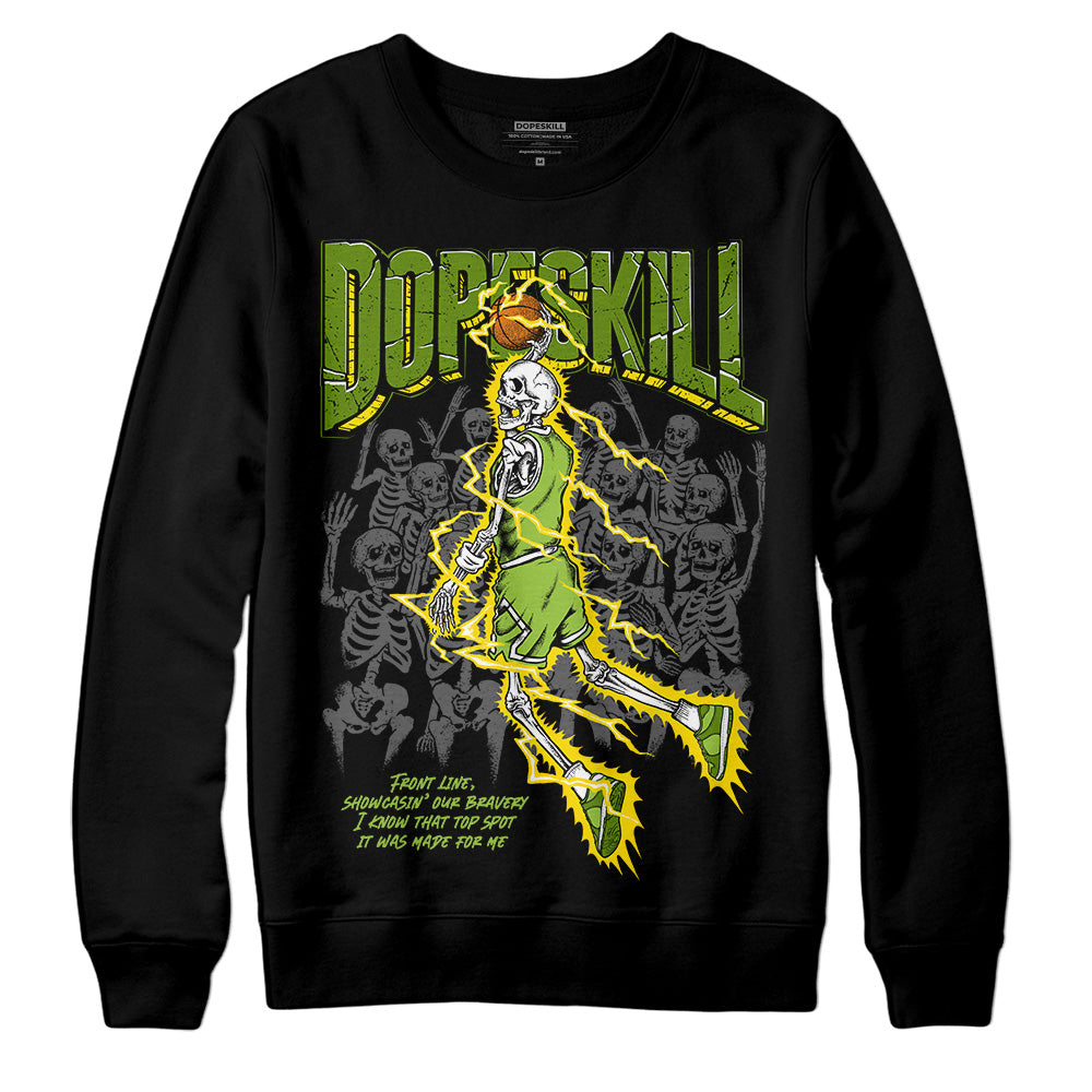 Dunk Low 'Chlorophyll' DopeSkill Sweatshirt Thunder Dunk Graphic Streetwear - Black
