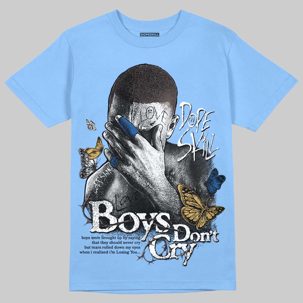 Adidas Handball Spezial ‘Light Blue’ DopeSkill T-Shirt Boys Don't Cry Graphic Streetwear - Carolina Blue