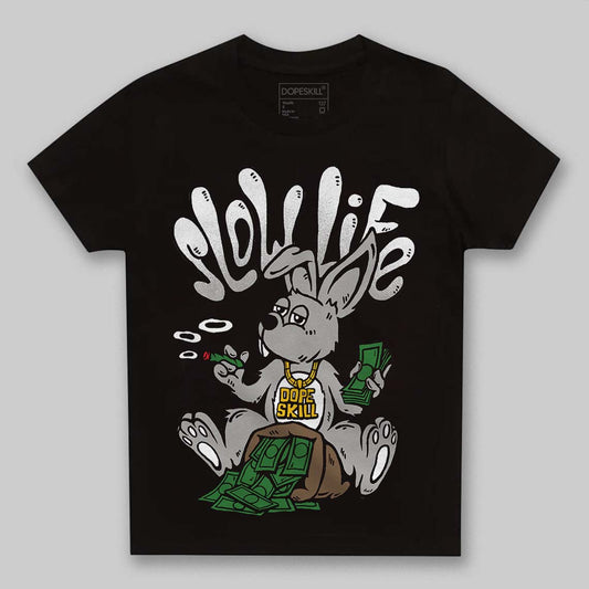 Black and White Sneakers DopeSkill Toddler Kids T-shirt Slow Life Graphic Streetwear - black