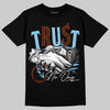 Dunk Low Futura University Blue DopeSkill T-Shirt Trust No One Graphic Streetwear - Black
