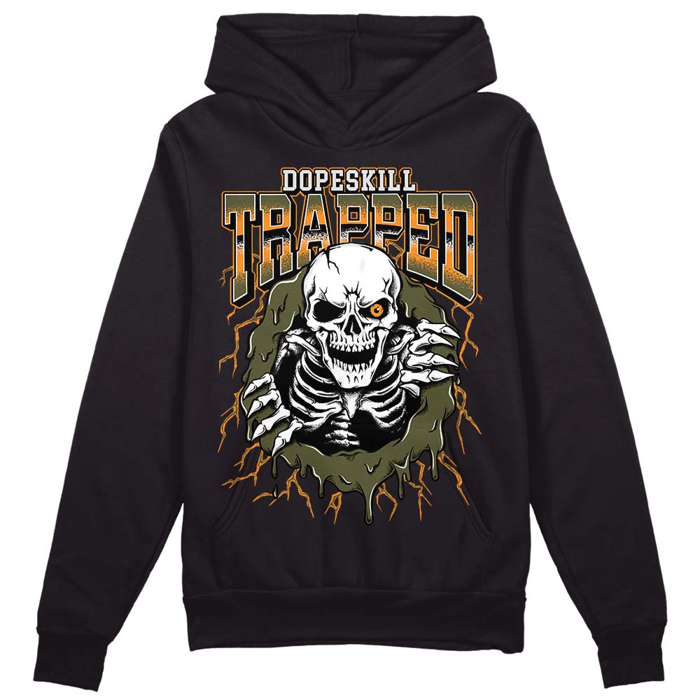 Jordan 5 "Olive" DopeSkill Hoodie Sweatshirt Trapped Halloween Graphic Streetwear - Black