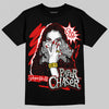 Jordan 3 Fire Red DopeSkill T-Shirt NPC Graphic Streetwear - Black